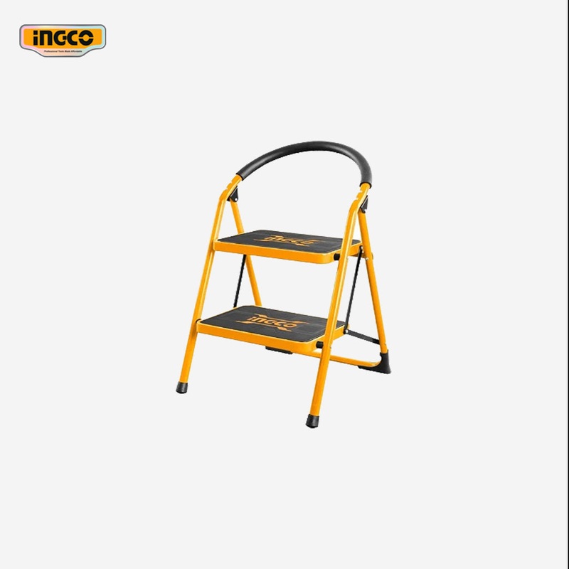 Ingco Non-slip Steps with Wide Platform Steel Tube Ladder HLAD09021 / HLAD09031 / HLAD09041