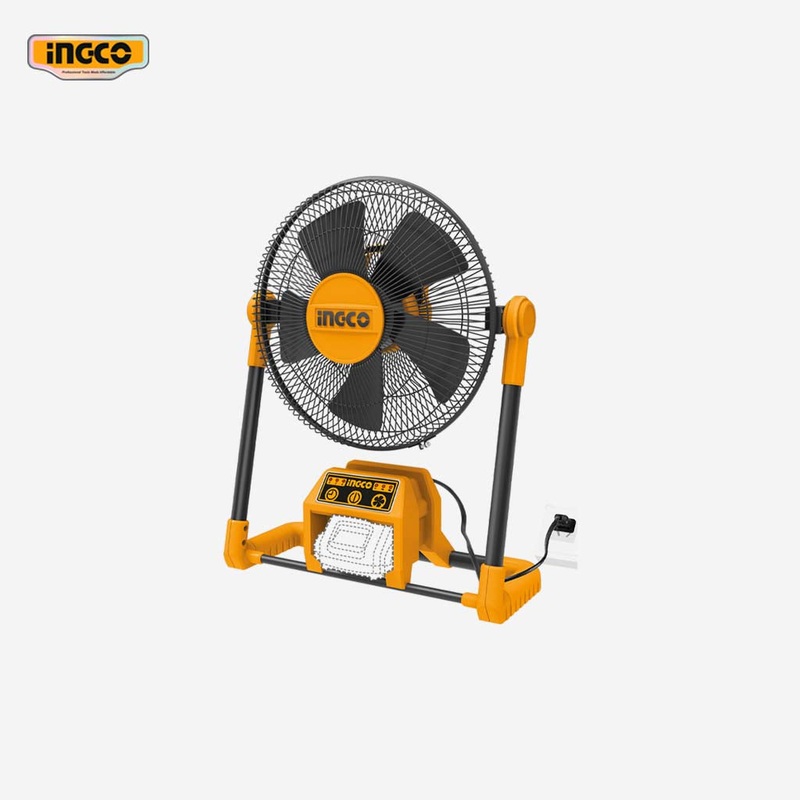 Ingco P20S 20V Lithium-Ion Cordless Electric Fan 20V CFALI2001