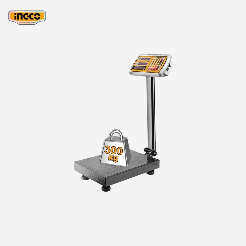 Ingco 300kg Rechargeable Weighing Platform Scale HESA33003