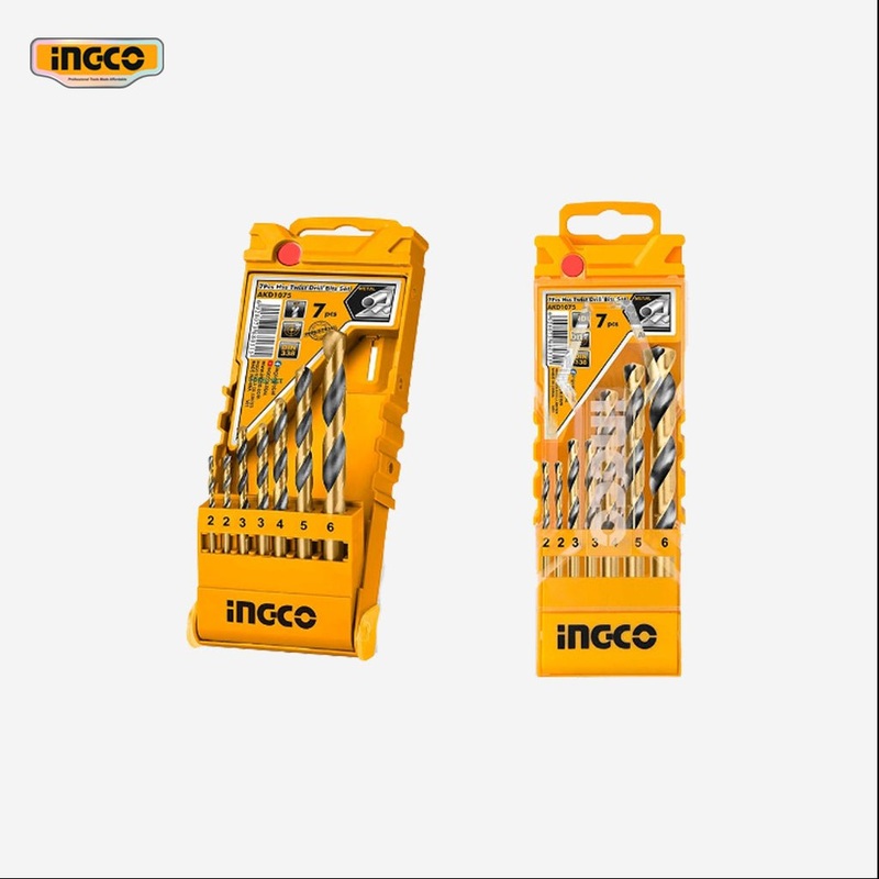 Ingco 7 Pcs Metal (HSS) Twist Drill Bit Set AKD1075