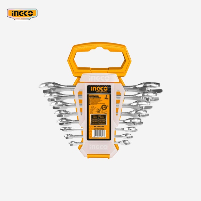 Ingco 8 Pcs Double Open End Spanner Set HKSPA2088