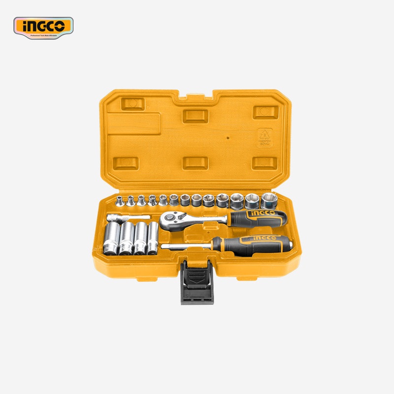 Ingco Industrial Game Dice 1/4" 20 Pcs Socket Set HKTS14201