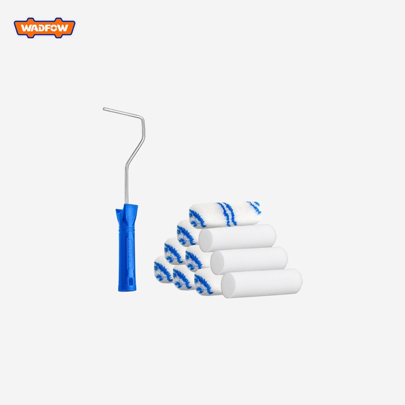 Wadfow 11 in 1 100mm/4inch Cylinder Paint Brush Rollers Set (indoor walls) WCB5411