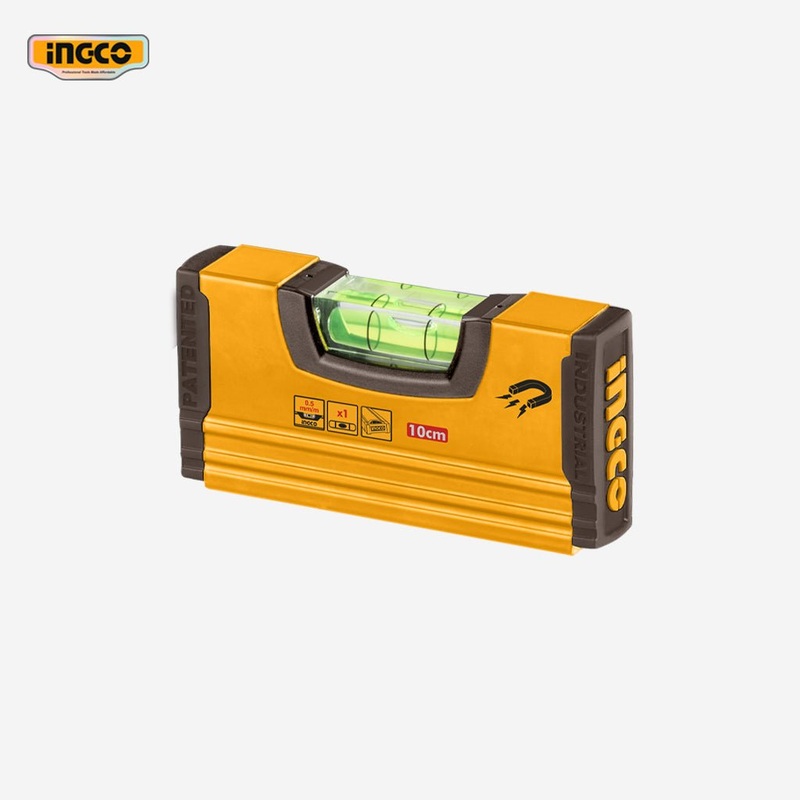 Ingco 10cm Mini Magnetized Hand Level HMSL03101