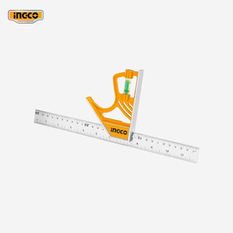 Ingco 12 Inches Magnetic Lock Combination Square Stainless Steel HSR530255
