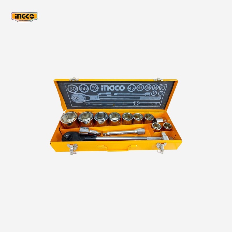 Ingco 15 Pcs Drive Socket Set 3/4-Inches HKTS034151