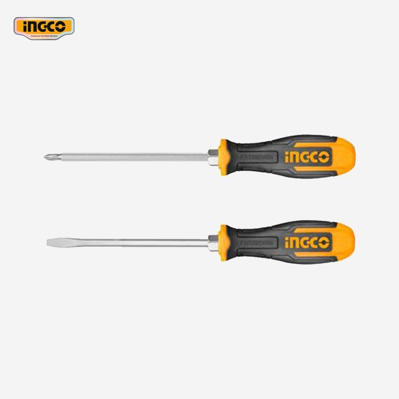 Ingco 2 Pcs Go-Through Screwdriver Set HSGT680208