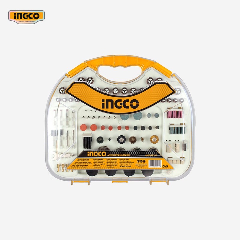 Ingco 250 Pcs Accessories Set only for Mini Die Grinder Drill AKMG2501