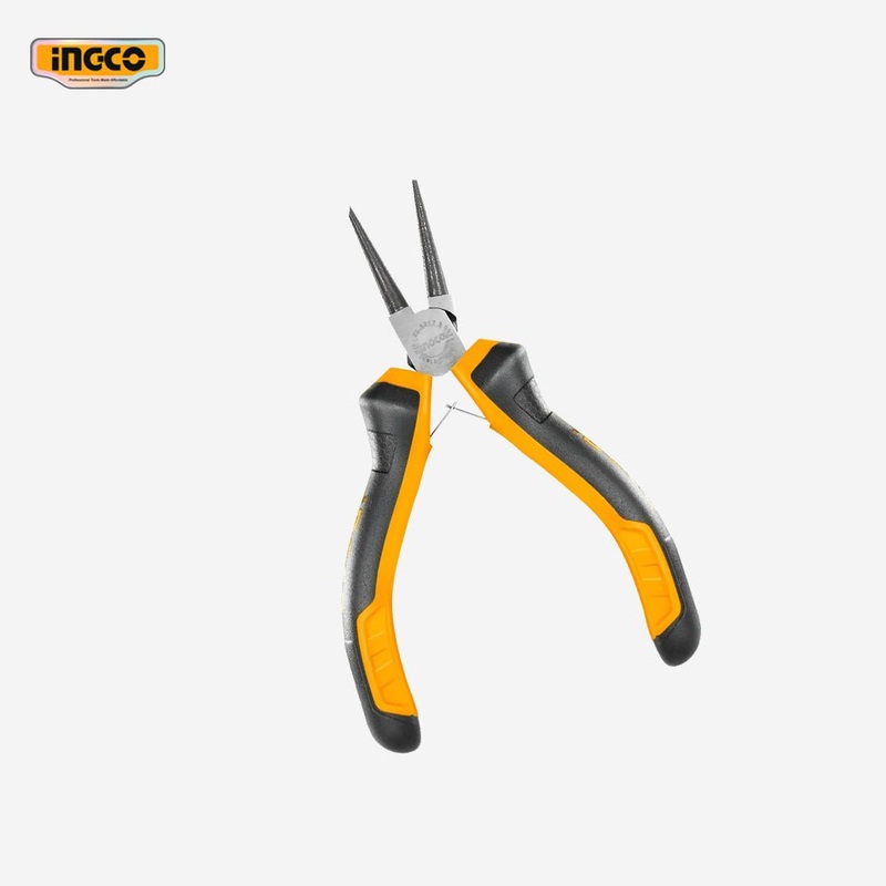 Ingco 4.5"/115mm Polish and Anti-Rust Plier Oil Mini Round Nose Pliers HMNP08115