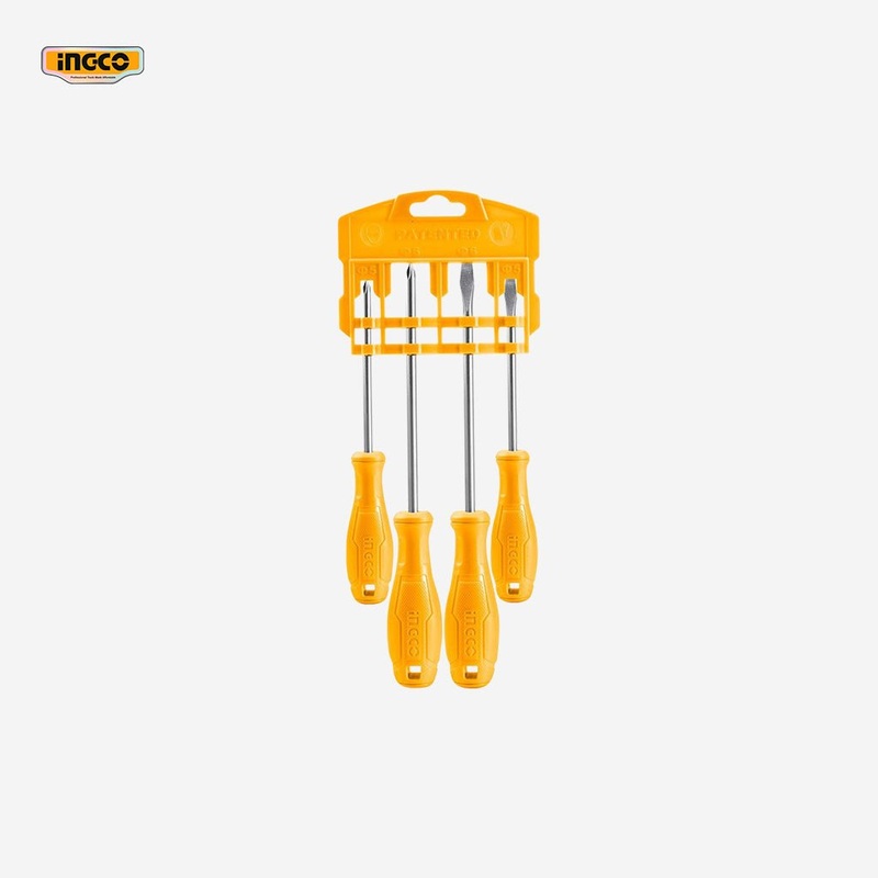 Ingco 4 Pcs CR-V Screwdriver Set HKSD0458