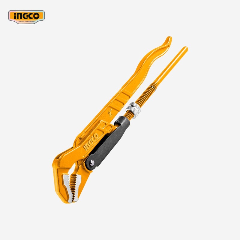 Ingco 45-Degree Heavy Duty Carbon Steel Swedish Piping Wrench HPW04023