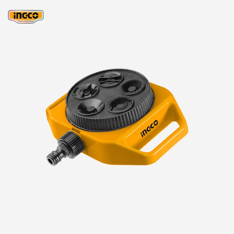 Ingco 5-in-1 Plastic Turret Sprinkler 3/4" Tool Adaptor HPS33061