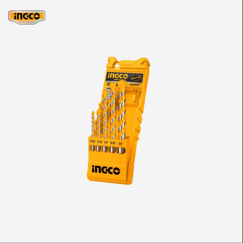 Ingco 5 Pcs / Set Masonry Drill Bit UAKD3051