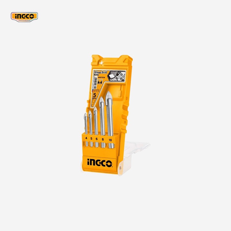 Ingco 5Pcs Glass Drill Bits Set AKD7058