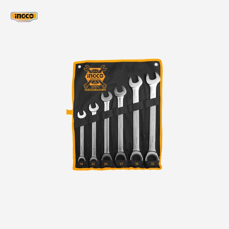 Ingco 6 Pcs Combination Spanner Set 19-32mm HKSPAR1061