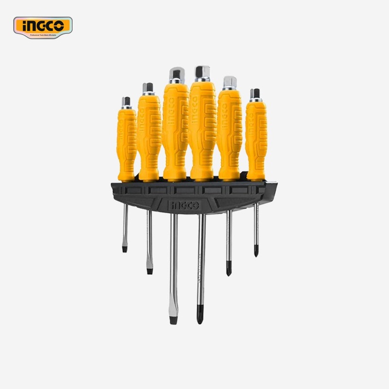 Ingco 6 Pcs Go-Through Screwdriver Set HSGTDC180601