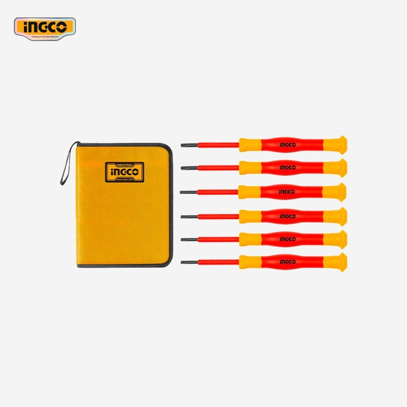 Ingco 6 Pcs Insulated Precision Screwdriver Screw Driver Set HKIPSD0601