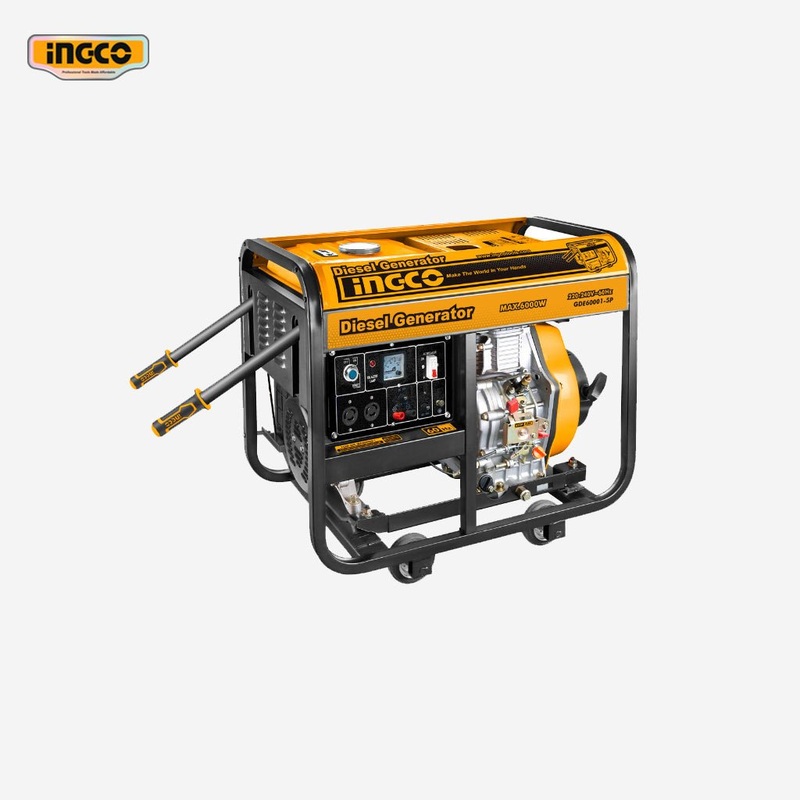 Ingco 6Kva Diesel Generator 15 Liter 6000W GDE60001-5P