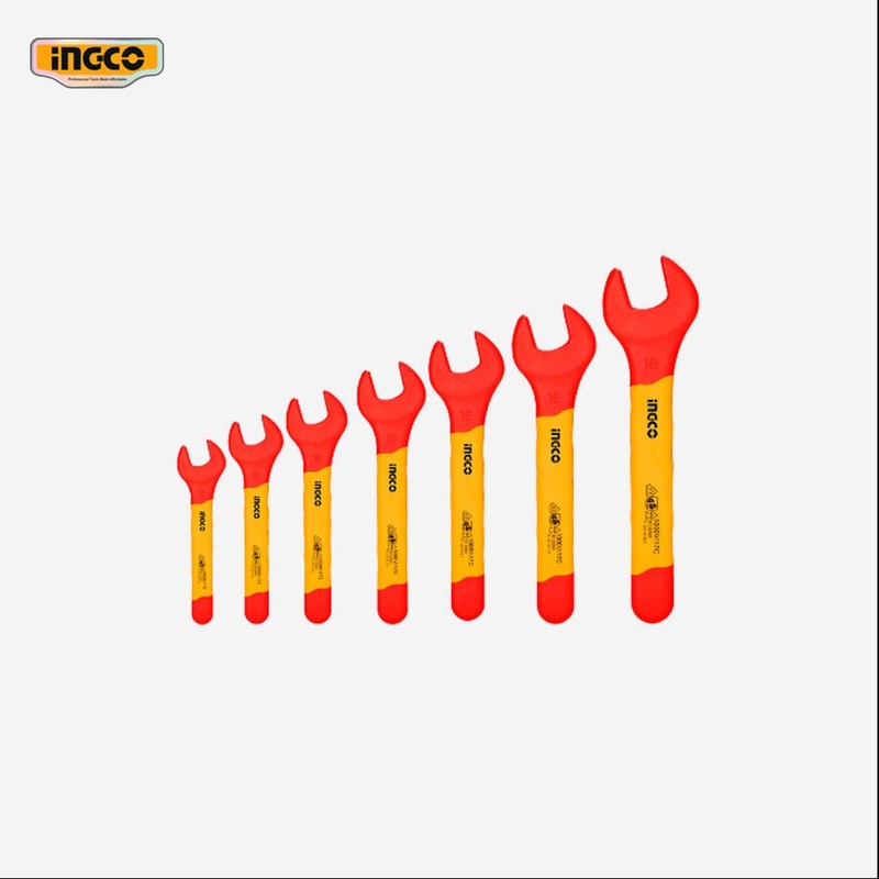 Ingco 7 Pcs Insulated Open End Spanner Set HKISPA0701