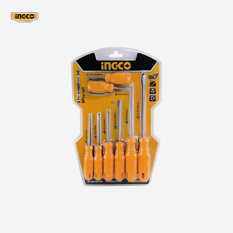 Ingco 8 Pcs Screwdriver Set HKSD0858