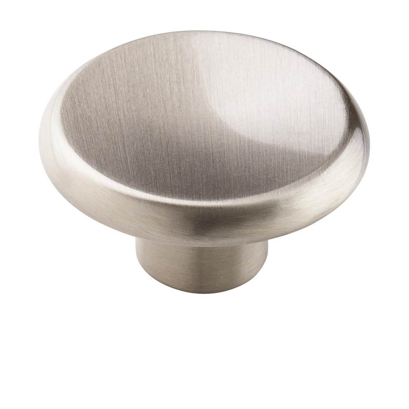 Amerock BP69151G10 Everyday Heritage Cabinet Knob, 1-1/2 in L, 3/4 in Projection, Zinc, Satin Nickel